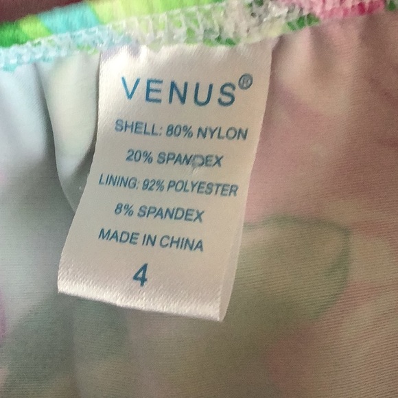 VENUS bikini tankini floral pastels size (4) put your own pads. Turquois… - Picture 4 of 12